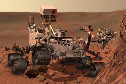 Monte Sharp en Marte fotografiado por la cámara ChemCam del rover Curiosity