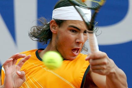Nadal en Montecarlo, en abril de 2005, un adolescente enérgico que empezaba a construir la leyenda.