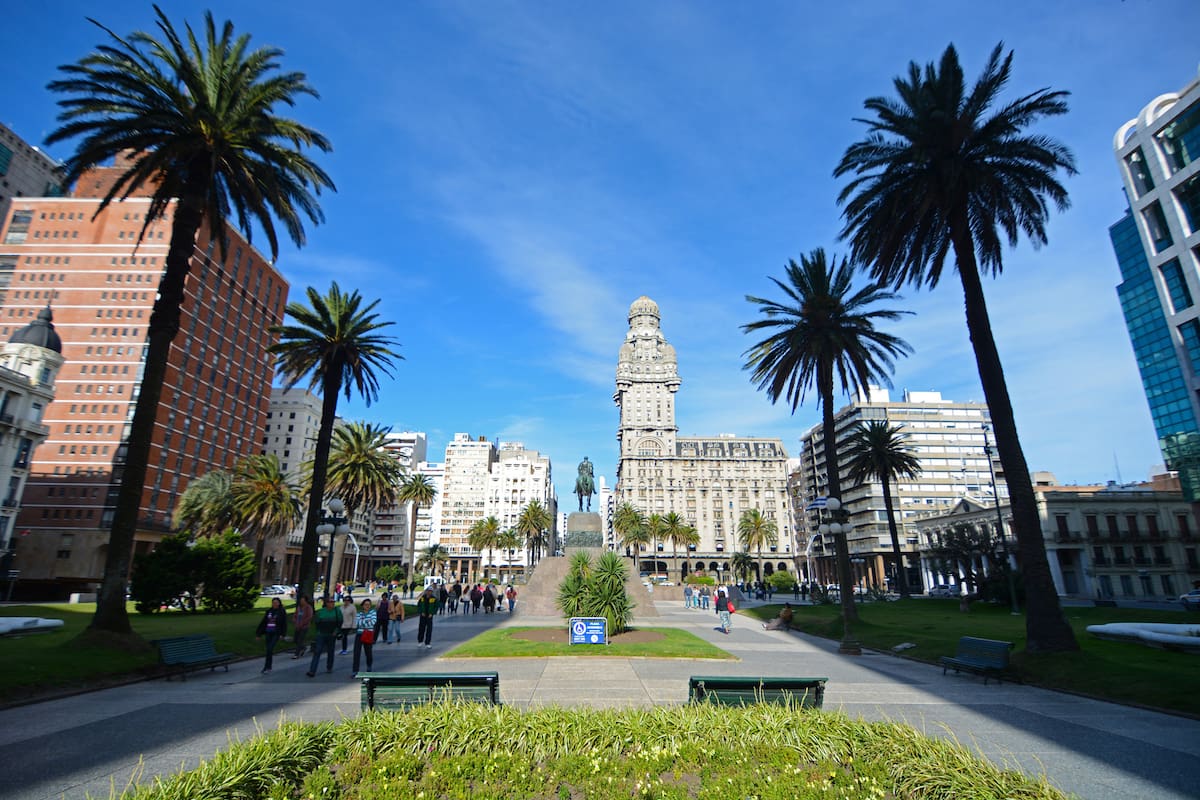 Montevideo, plaza de la Independencia