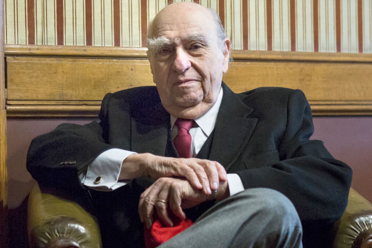 MONTEVIDEO, URUGUAY - OCTOBER 20: Senator of Partido Colorado and former President of Uruguay Julio Maria Sanguinetti poses for pictures at his office on October 20, 2020 in Montevideo, Uruguay. Former Uruguayan presidents Jose Mujica and Julio María Sanguinetti leave their current seats in senate after announcing their retirements from politics. Sanguinetti, of Partido Colorado, ruled the country in two periods: 1985-1990 and 1995-2000. Mujica, of Frente Amplio, served as president from 2005-2010. (Photo by Ernesto Ryan/Getty Images)