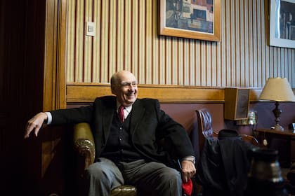 Julio María Sanguinetti, en su oficina de Montevideo, en octubre del año pasado.