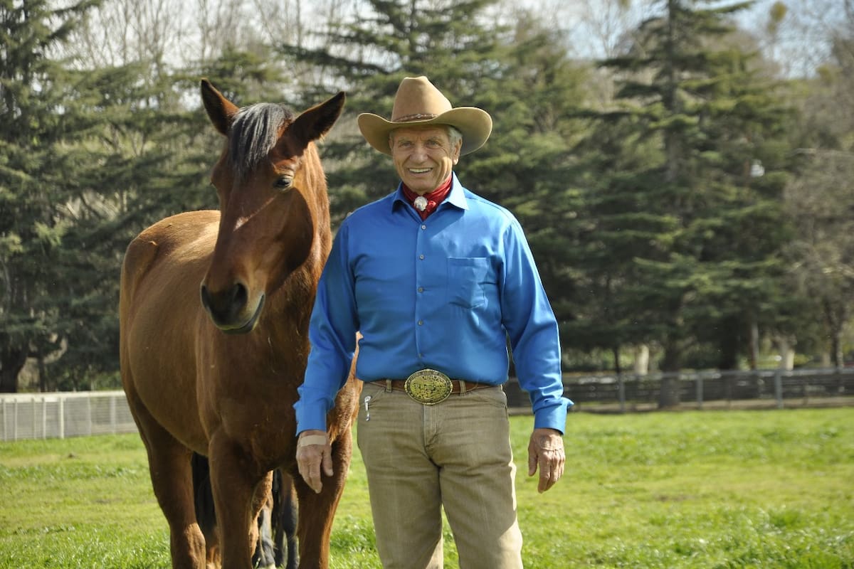 Monty Roberts, creador de una técnica de doma sin violencia. Fotos gentileza Roberts