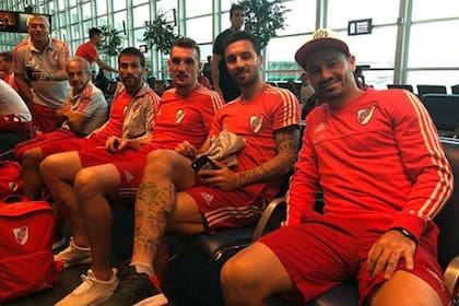 Mora, Scocco, Armani y Ponzio, antes de salir a Guayaquil