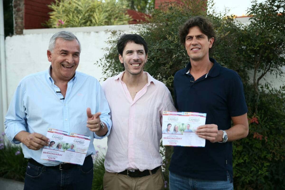 Morales, Berhongaray, y Lousteau, en Santa Rosa