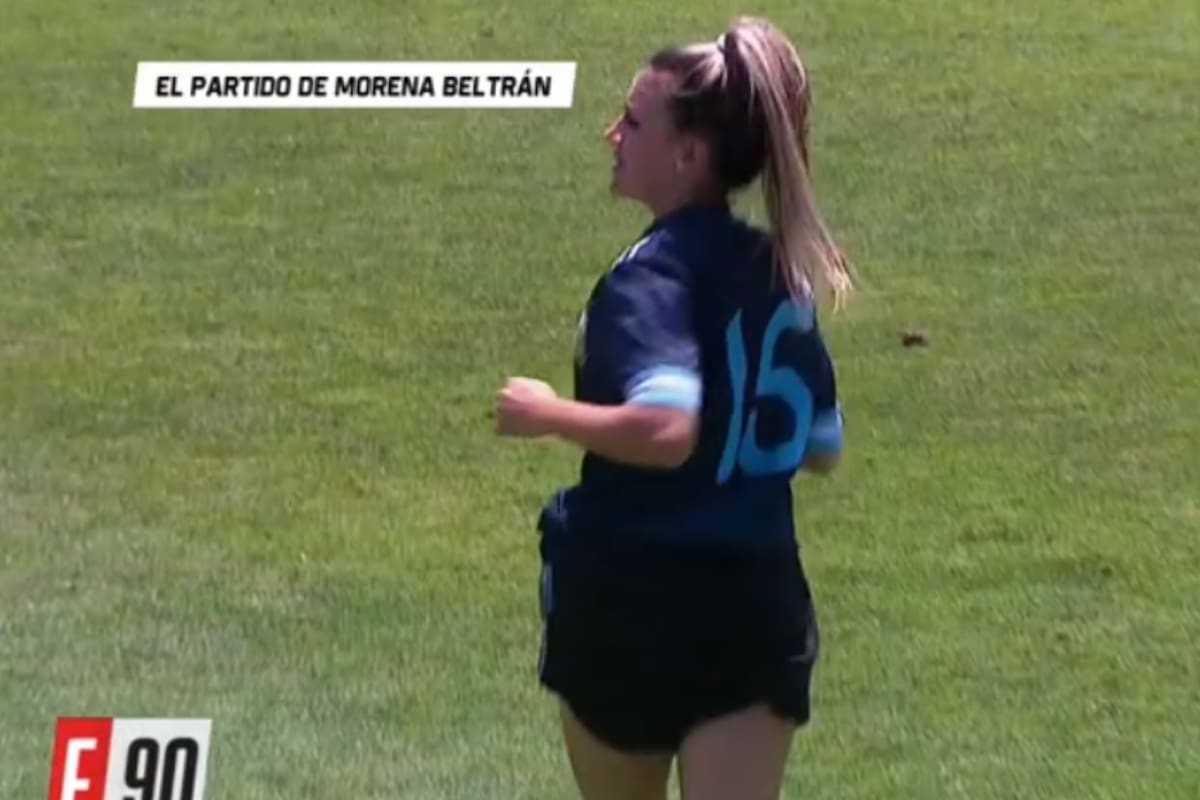 Morena Beltrán paró la pelota y le dio un espectacular pase al Ogro Fabbiani