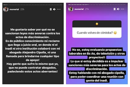 Morena Rial habló sobre la denuncia de discriminación