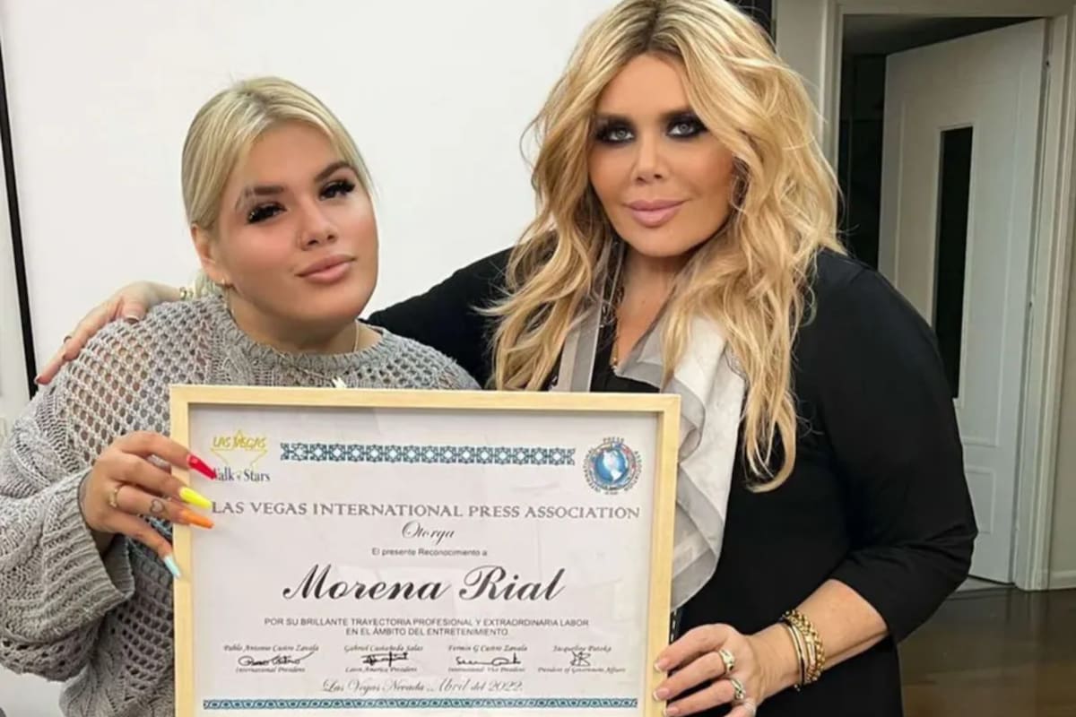 Morena Rial recibió un reconocimiento por su trayectoria de parte del Paseo de la Fama de Las Vegas (Foto: Instagram/@jackie.pato)
