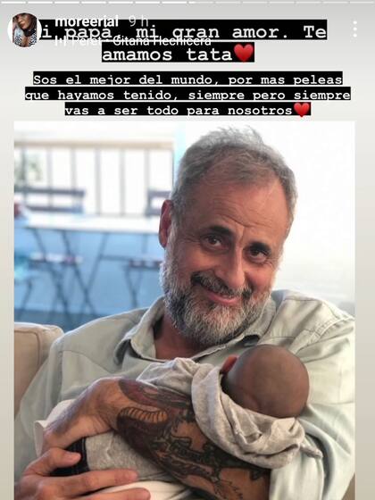 Morena salió en defensa de su padre en las redes