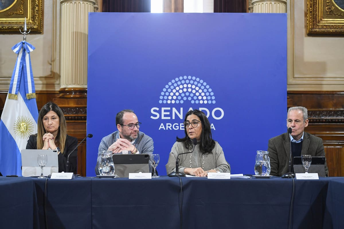 Moreno, Stanich, Moisés y Jacquelin, este miércoles, en el Senado