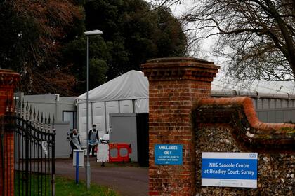 Morgues provisionales en Epsom, Reino Unido