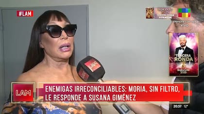 Moria Casán aseguró que no está enojada con Susana Giménez