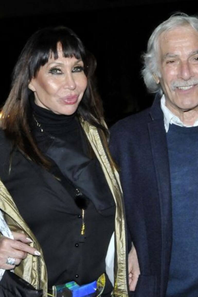 Moria Casán junto a su pareja, el ex secretario de Deportes de la Nación, Fernando Galmarini