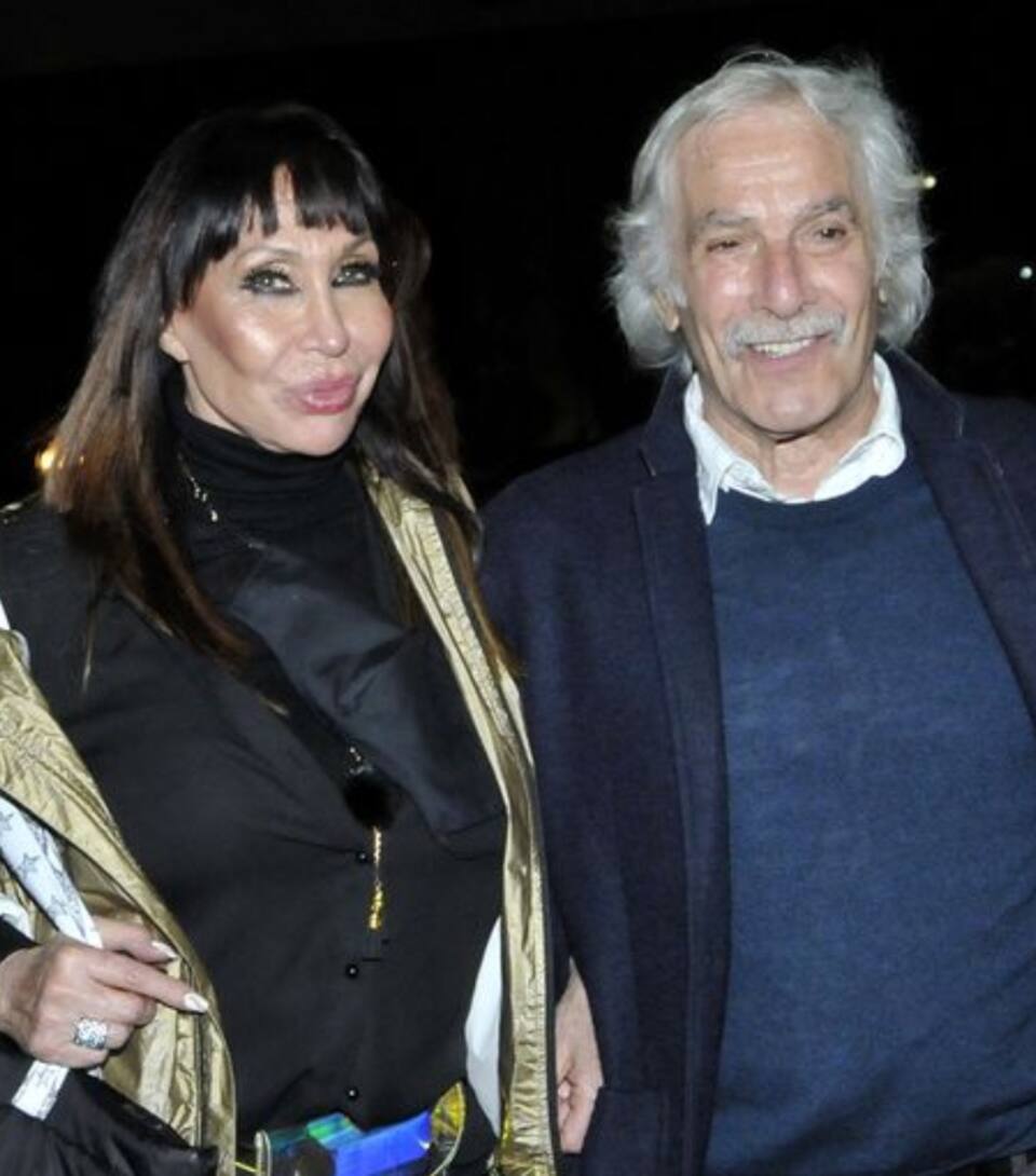 Moria Casán junto a su pareja, el ex secretario de Deportes de la Nación, Fernando Galmarini