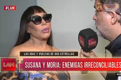 Moria Casán le respondió tajante a Susana Giménez y dijo que tiene un "humor anaftalinado"