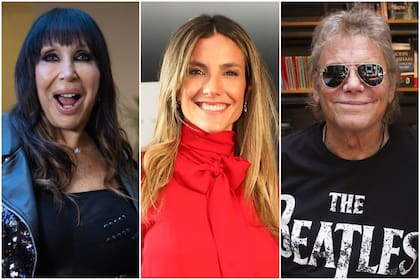 Moria Casán, María Belén Ludueña y Beto Casella, tres caras de la pantalla chica