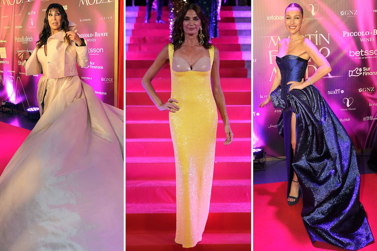 Moria Casan, Mariana Arias y Carolina Pampita Ardohain sorprendieron con sus looks en la noche de los Martín Fierro de la Moda
