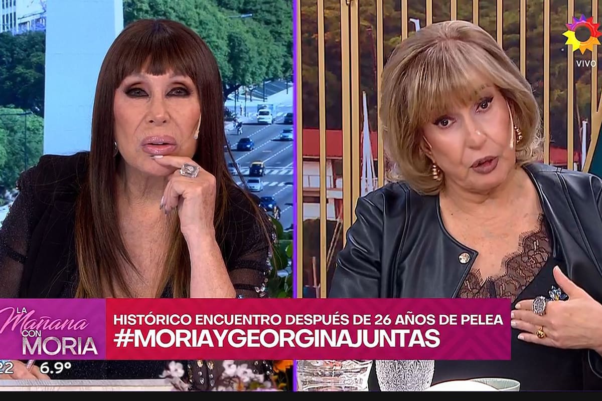 Moria Casán y Georgina Barbarossa hablaron de todo y limaron asperezas