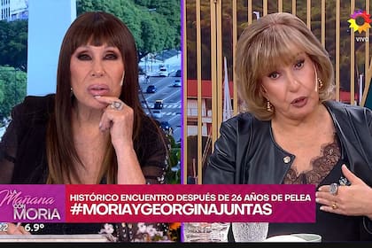 Moria Casán y Georgina Barbarossa hablaron de todo y limaron asperezas