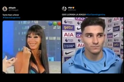 Moria y Julián Álvarez fueron utilizados para memes (Captura Twitter)