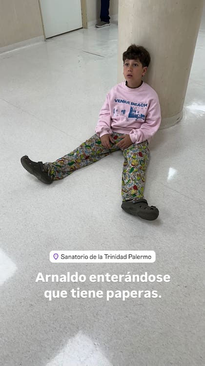Morrison, el hijo de Jimena Barón, contrajo paperas en la escuela