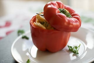 Pimientos morrones rellenos