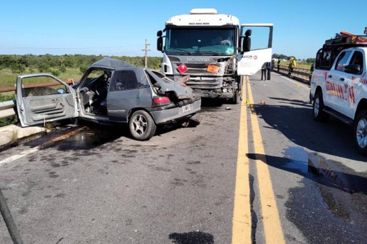 Mortal choque frontal en la ruta nacional 11, en el norte de Santa Fe, a la altura de la ciudad de Reconquista