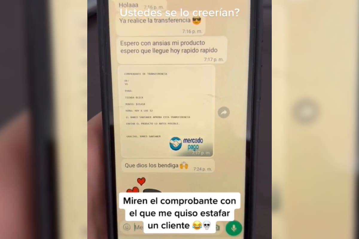 Mostraron cómo lo quisieron estafar y reveló la lección le dio al cliente (Captura video)