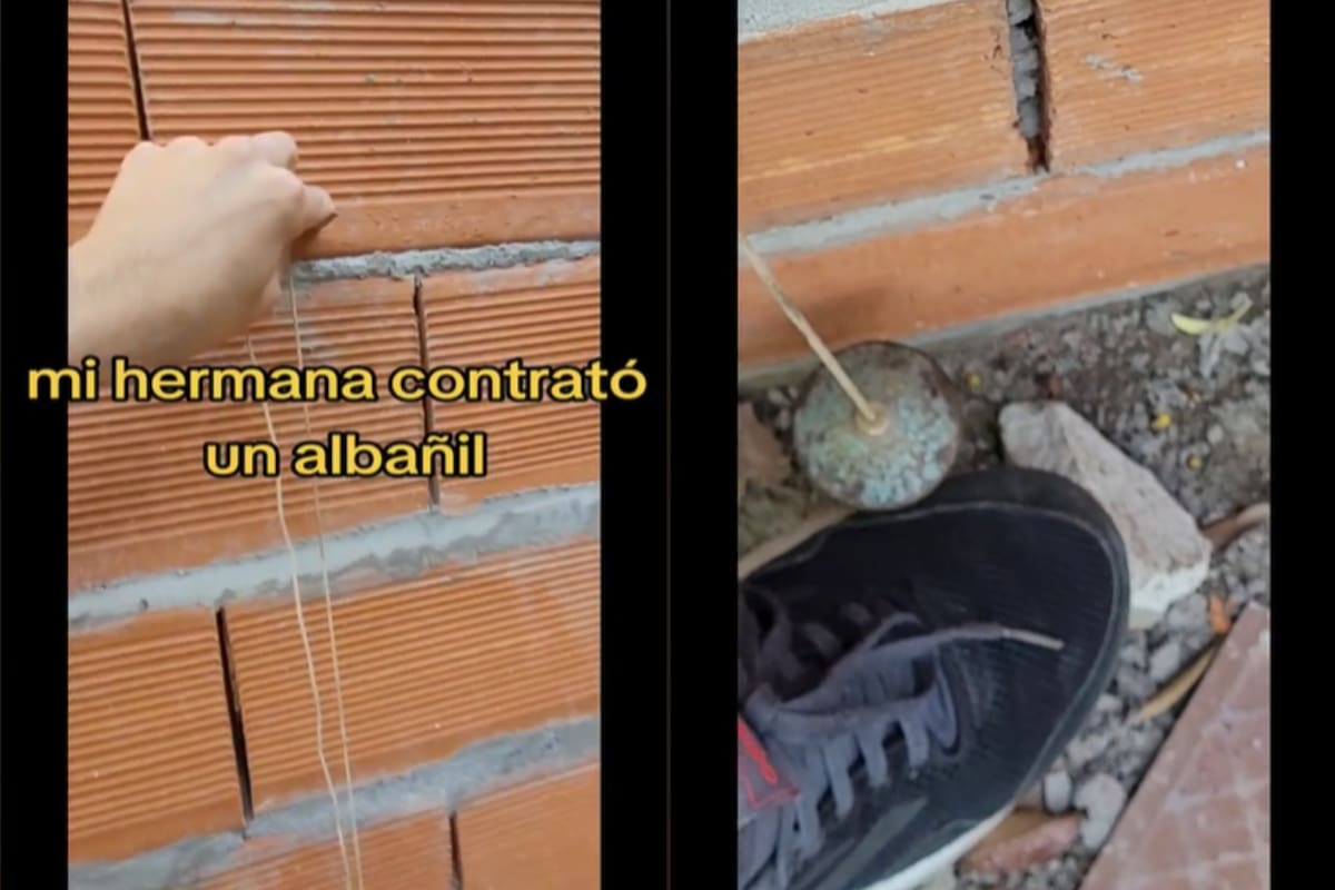 Mostró el desastre que hizo el albañil en la casa de su hermana y se volvió viral (Foto: captura video TikTok/@ezequiq)
