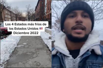 Mostró en TikTok cuatro de los estados más fríos de Estados Unidos, pero los usuarios no coincidieron con él