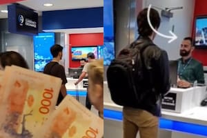Mostró la reacción de un cajero en Estados Unidos cuando fue a cambiar pesos argentinos y abrió un debate en Tik Tok