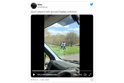 Mourinho rompió la cuarentena en Londres y tuvo que pedirles disculpas a las autoridades. Captura de twitter.