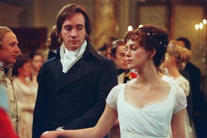 Mr. Darcy y Elizabeth Bennet en Orgullo y prejuicio de Joe Wright