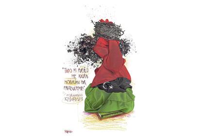 Muammar Khadafi, 2011. El autor ganó el premio SIP y la medalla de oro SND