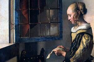 "Muchacha leyendo una carta en la ventana abierta", obra de Johannes Vermeer (1657-59).