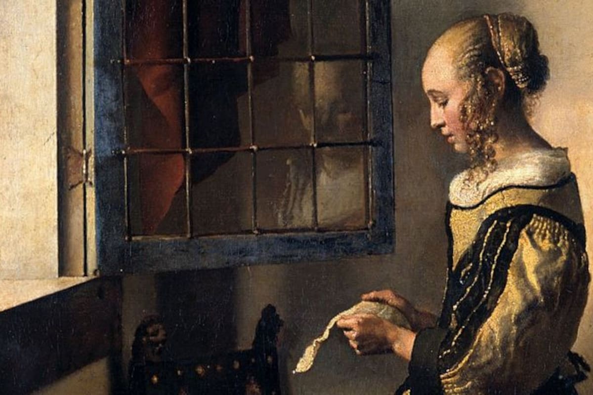 Muchacha leyendo una carta en la ventana abierta, Johannes Vermeer, 1657-59