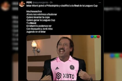 Muchachos fue adaptada para el Inter Miami (Captura Twitter)