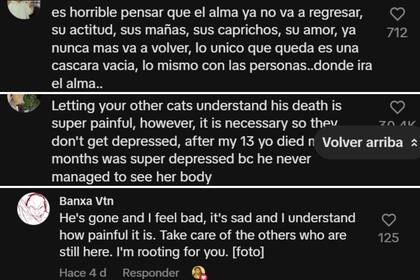 Muchas personas comentaron la publicación de la joven