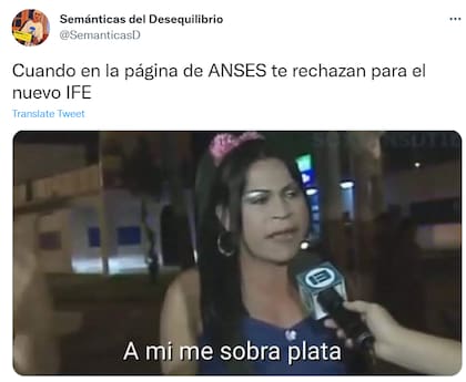 Muchas personas intentaron mostrar su orgullo tras el rechazo de la Anses a su solicitud