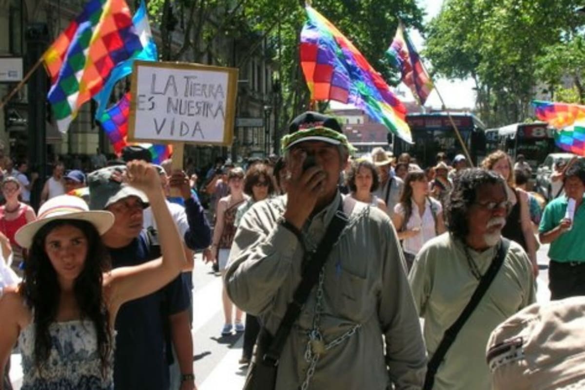 Muchos aborígenes protestaron por los emprendimientos mineros del norte del país