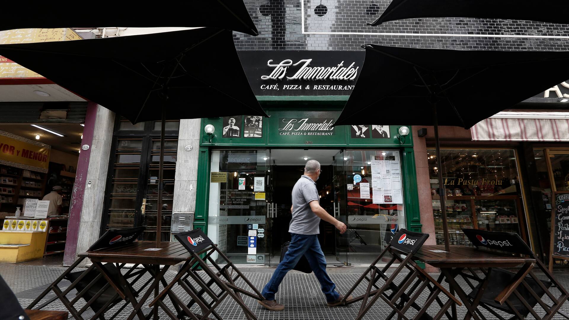 Muchos bares, restaurantes y pizzerías emblemáticas y centenarias de la Avenida Corrientes podrían cerrar por la crisis económica