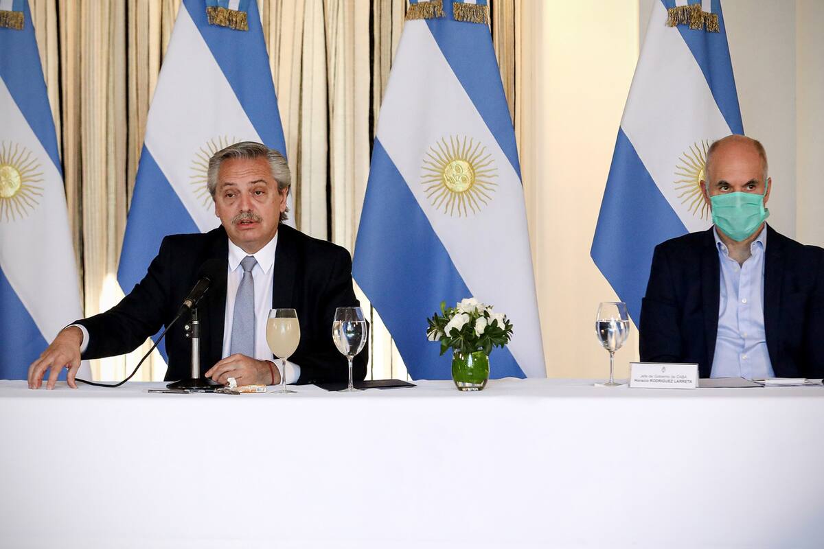 "Muchos cuestionaron a Rodríguez Larreta por la decisión sobre los mayores de 70 años, pero eso lo hace el Estado porque conoce lo que pasa", dijo Fernández sobre la última medida de Larreta frente al coronavirus