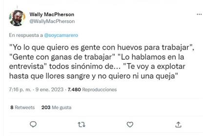 Muchos interpretaron las palabras que dijo el hombre que buscaba un empleado como una expresión que ocultaba malas condiciones laborales