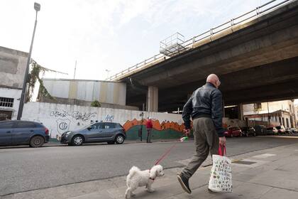 Muchos predios bajo la autopista están hoy tapiados o intrusados