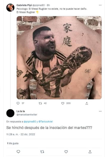 Muchos usuarios quisieron averiguar qué es lo que le había ocurrido a la figura de Lionel Messi en el tatuaje