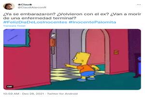 Muchos usuarios recordaron el capítulo de Los Simpson en el que una broma de Día de los Inocentes de Bart a Homero sale mal