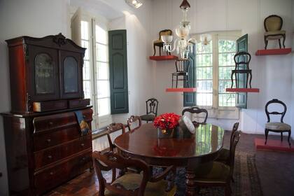 Mueblería victoriana del siglo XIX en la casa de Prilidiano Pueyrredón