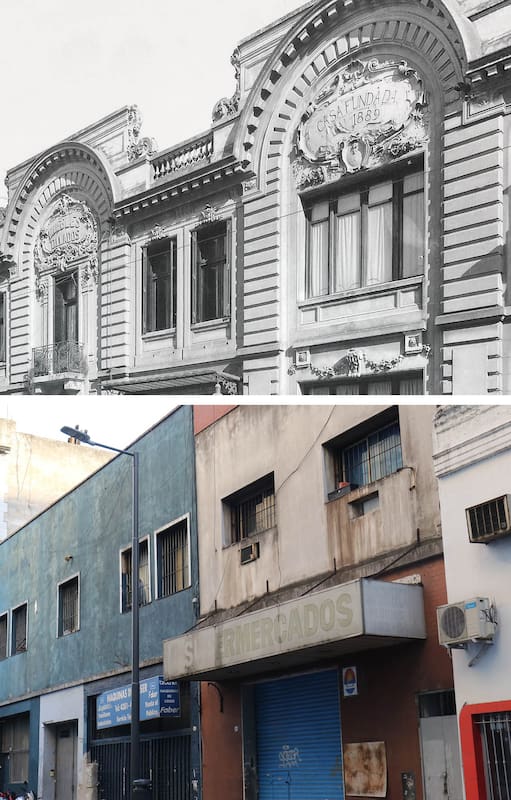 Muebles Tarris, sobre la calle Luis Sáenz Peña. Una sombra de lo que fueron alguna vez.