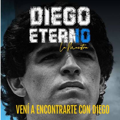 Muestra en homenaje a Diego Maradona en La Rural