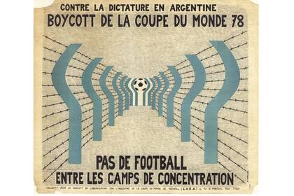 Un afiche de la época, en contra de la dictadura argentina
