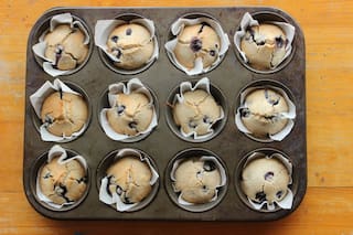 Muffins de arándanos sin gluten